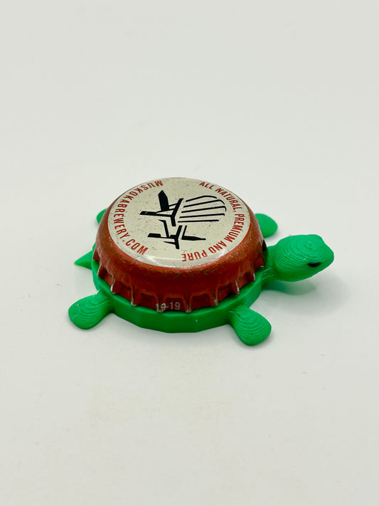Muskoka Brewing (Red) - Bottle Cap Magnet Turtle