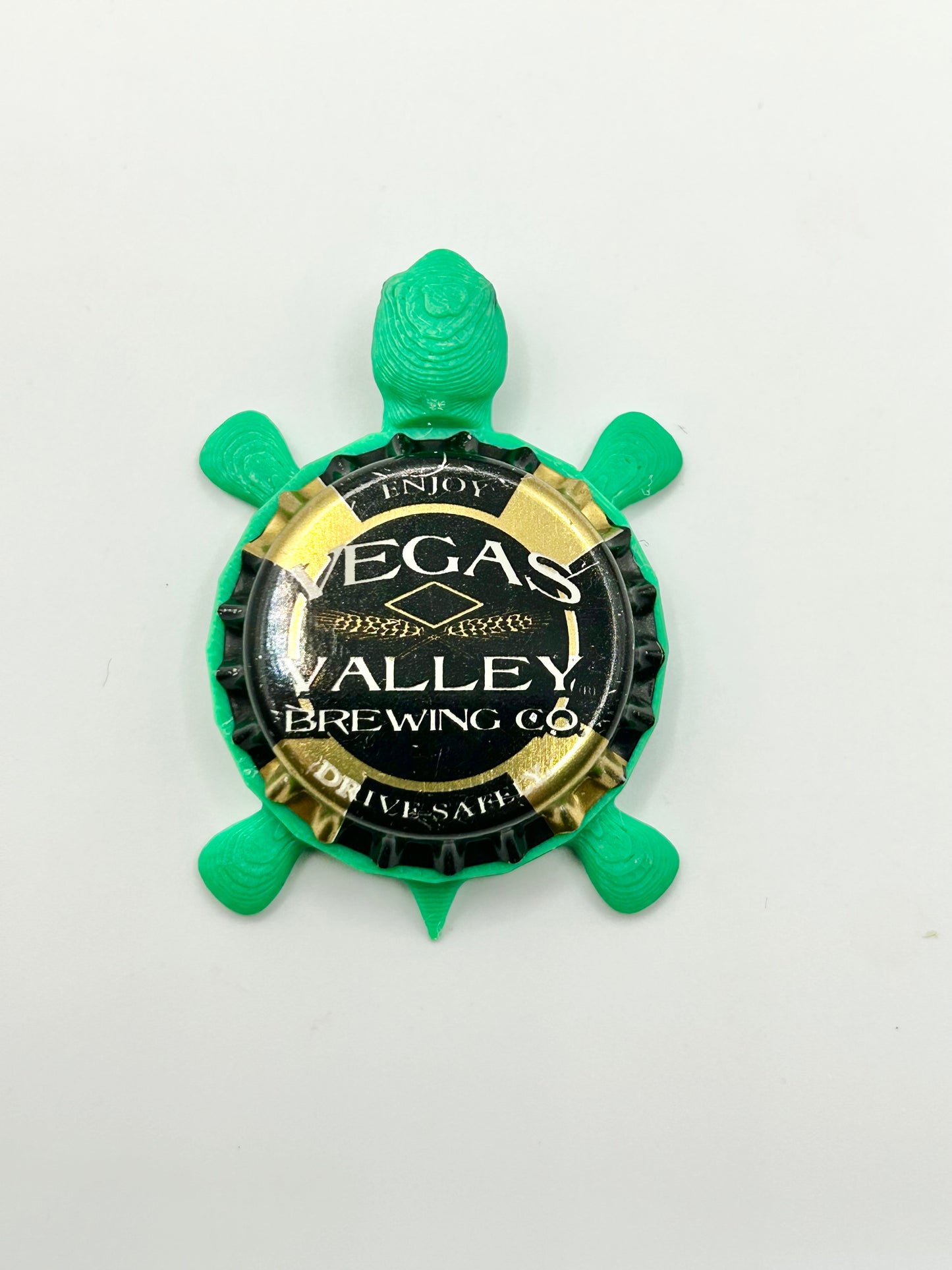 Vegas Valley Brewing - Bottle Cap Magnet Turtle