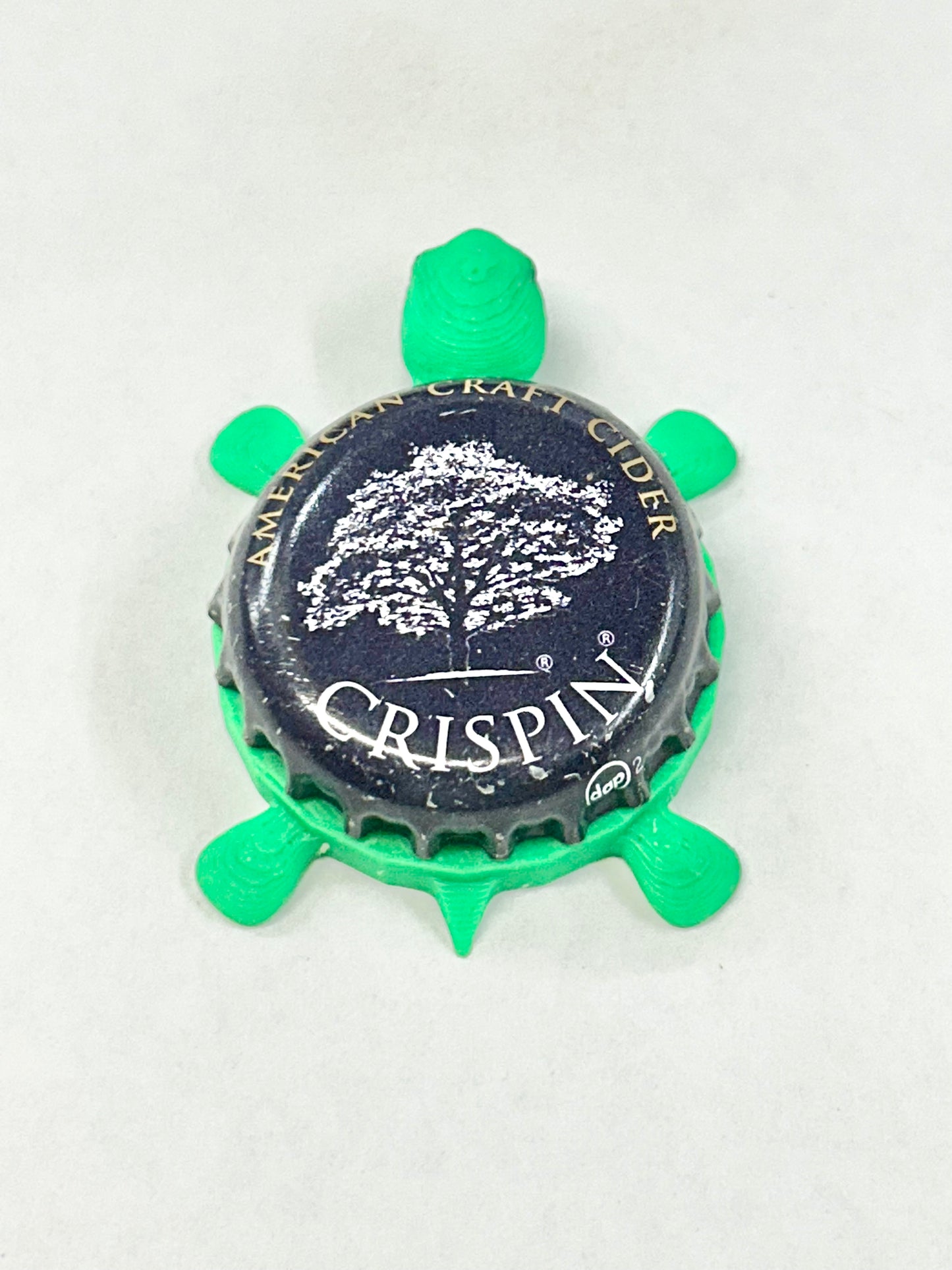 Crispin American Craft Cider - Bottle Cap Magnet Turtle