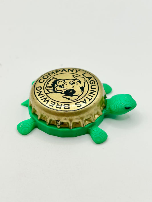 Lagunitas Brewing (Gold 2) - Bottle Cap Magnet Turtle