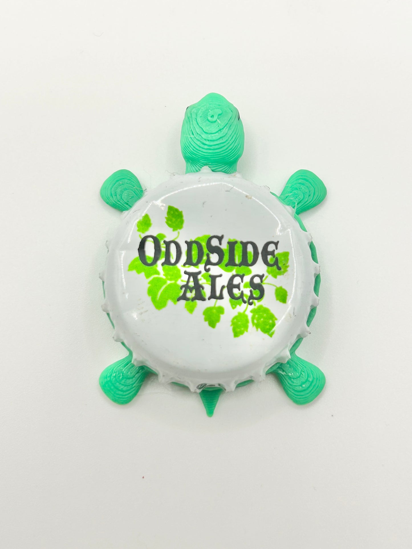 Oddside Ales - Bottle Cap Magnet Turtle