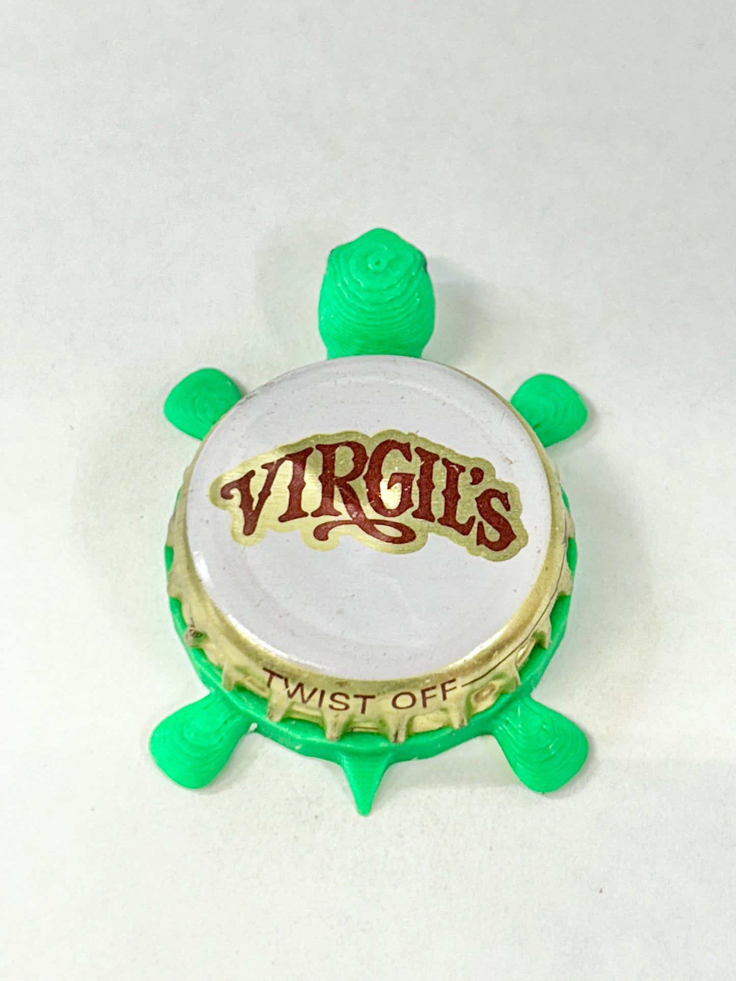 Virgil’s Soda - Bottle Cap Magnet Turtle