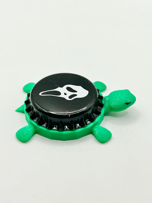 Scream Ghost - Bottle Cap Magnet Turtle