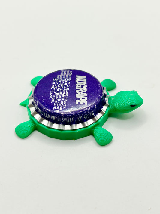 Nugrape Grape Soda - Bottle Cap Magnet Turtle