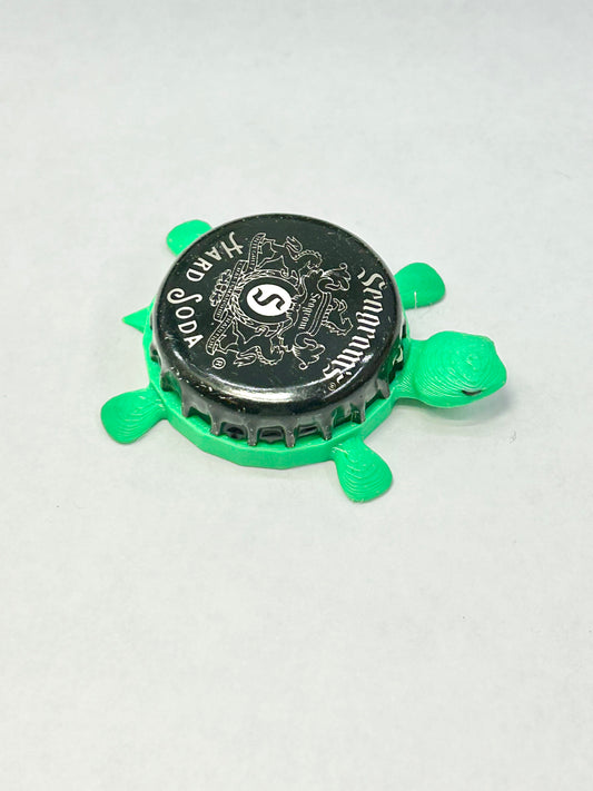 Seagrams Hard Soda - Bottle Cap Magnet Turtle