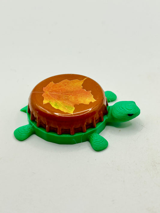 Bell's Harvest Ale - Bottle Cap Magnet Turtle Shell Shocked Art