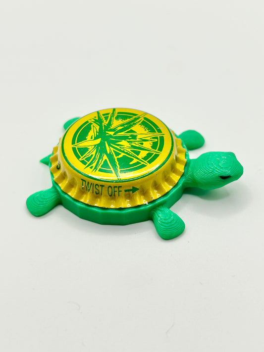 Tequiza Beer - Bottle Cap Magnet Turtle