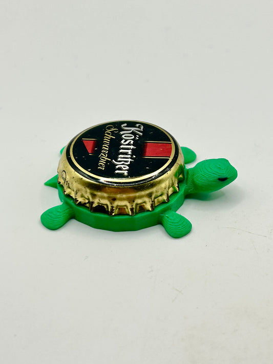 Kostritzer Schwarzbier - Bottle Cap Magnet Turtle Shell Shocked Art