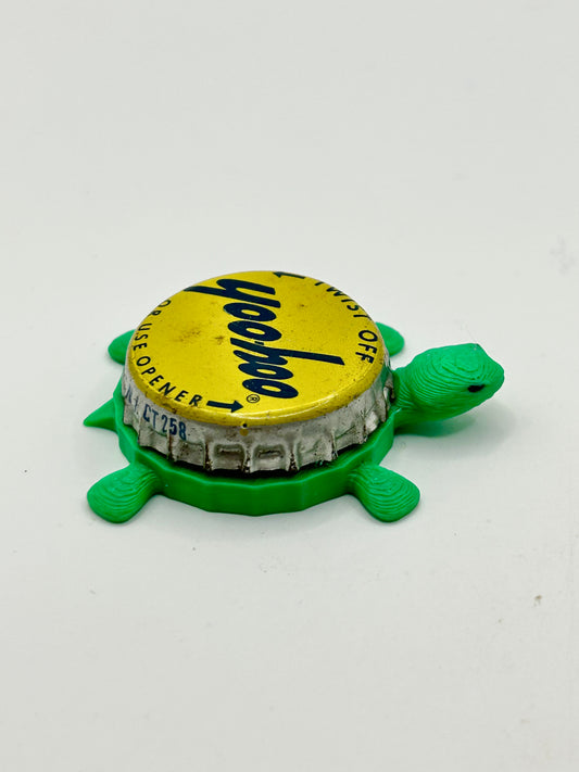 YooHoo Chocolate Drink (Yellow) - Bottle Cap Magnet Turtle Shell Shocked Art