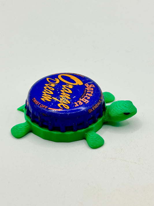 Sprecher Orange Dream - Bottle Cap Magnet Turtle