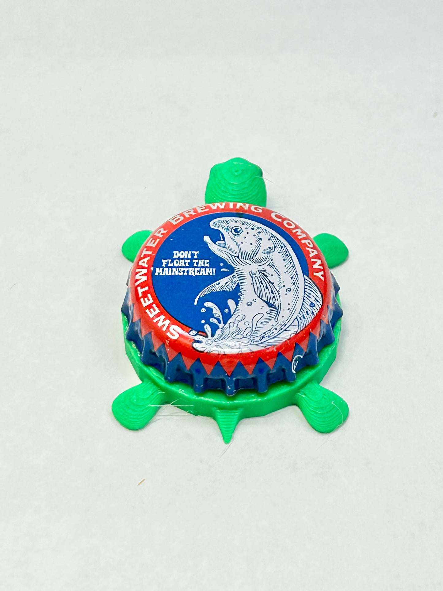 Sweetwater Brewing - Bottle Cap Magnet Turtle