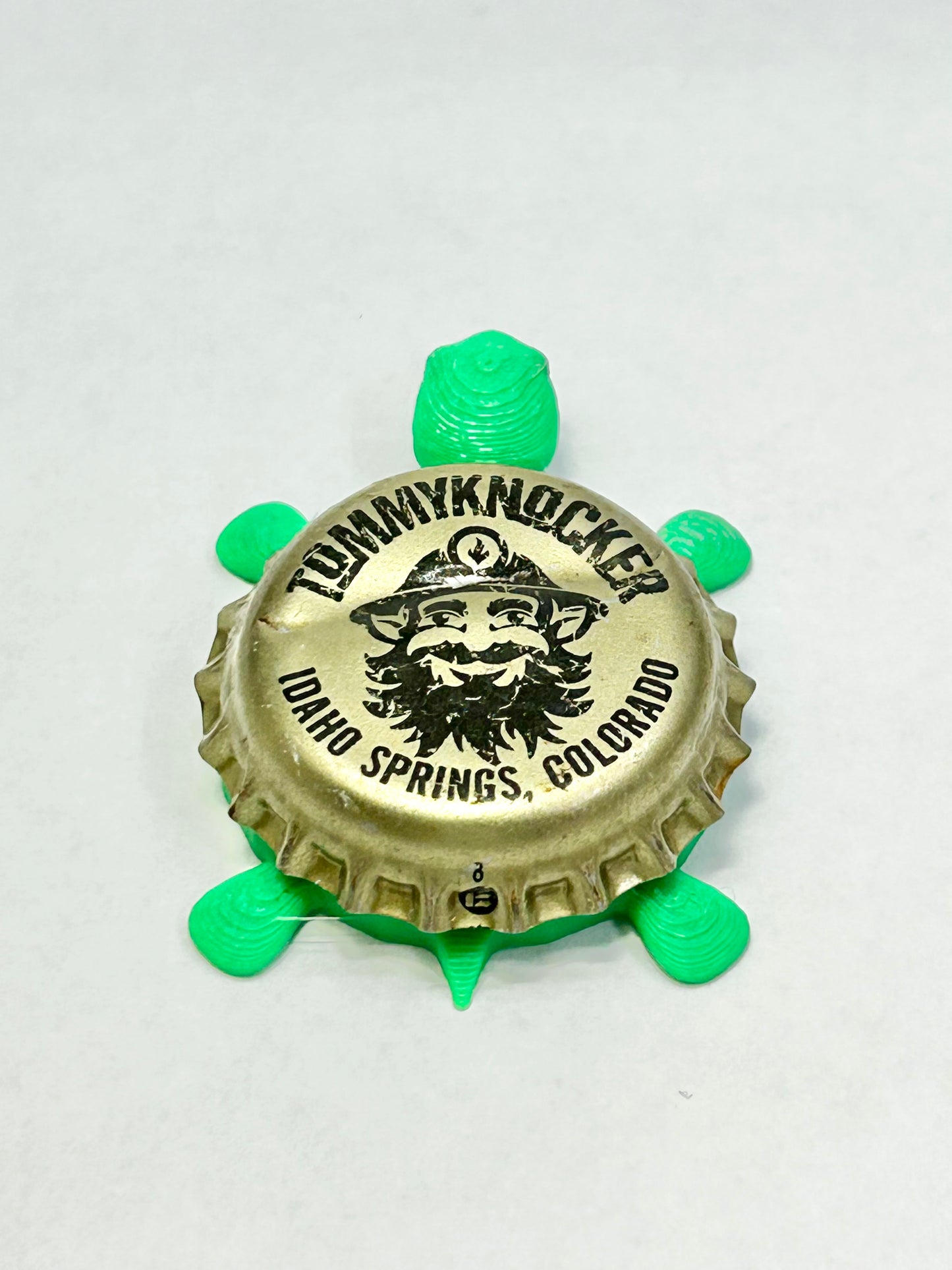 Tommyknocker Beer - Bottle Cap Magnet Turtle