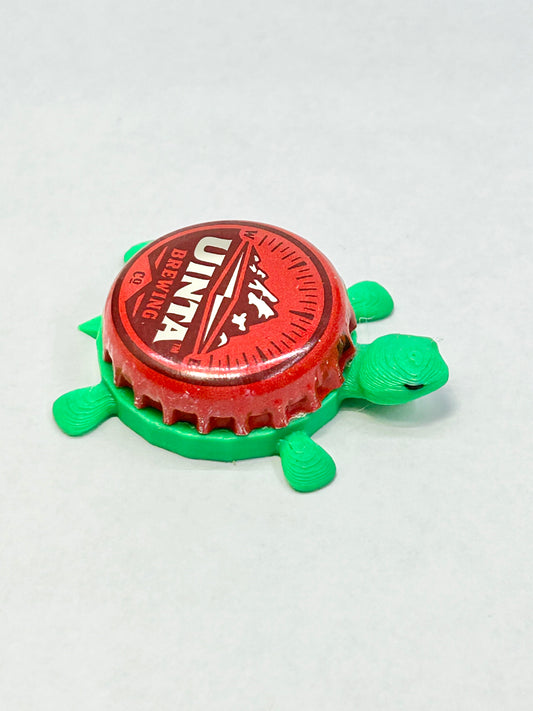 Uinta Brewing (Red) - Bottle Cap Magnet Turtle