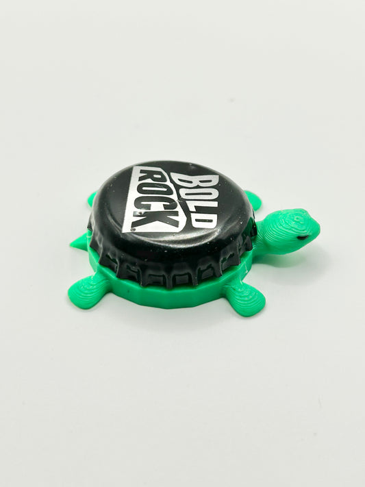 Bold Rock (Black) - Bottle Cap Magnet Turtle