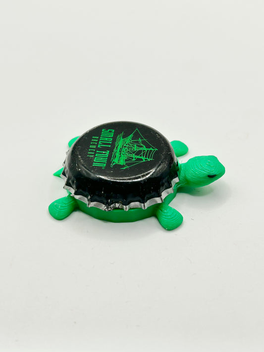 Small Town Brewery (Green) - Bottle Cap Magnet Turtle