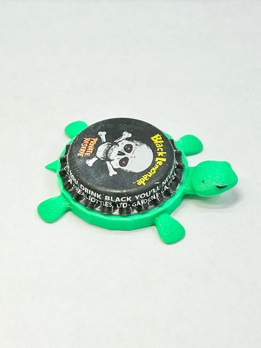 Black Lemonade (Vintage) - Bottle Cap Magnet Turtle