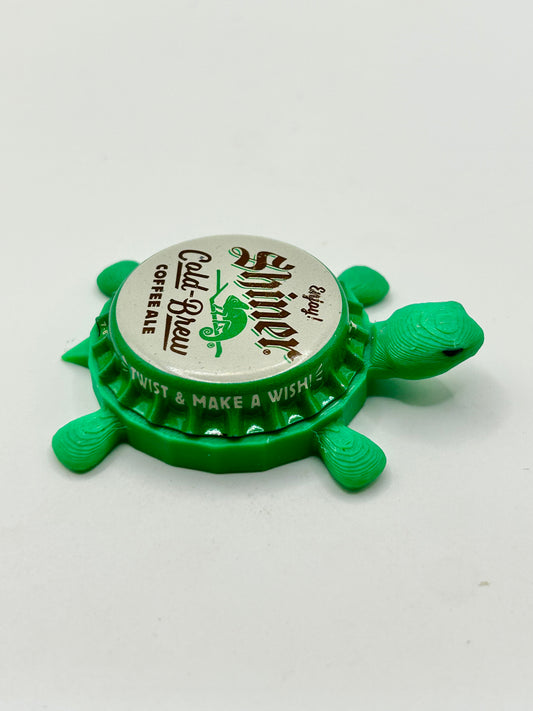 Shiner Cold Brew Coffee Ale - Bottle Cap Magnet Turtle