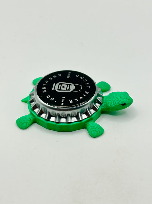 Ghost River Brewing - Bottle Cap Magnet Turtle