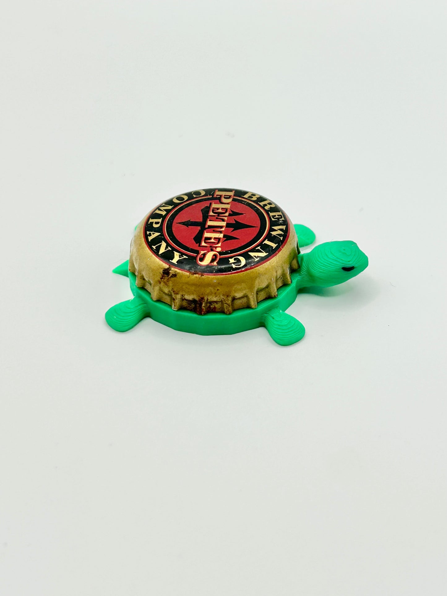 Pete's Brewing - Bottle Cap Magnet Turtle