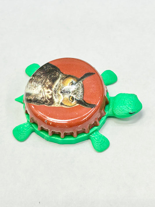 Bell's Best Brown Ale (Owl) - Bottle Cap Magnet Turtle