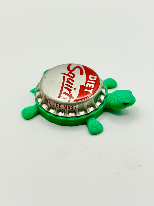 Diet Squirt Soda - Bottle Cap Magnet Turtle
