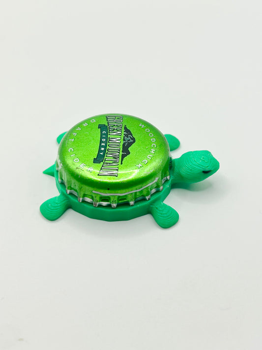 Woodchuck Green Mountain Cidery - Bottle Cap Magnet Turtle
