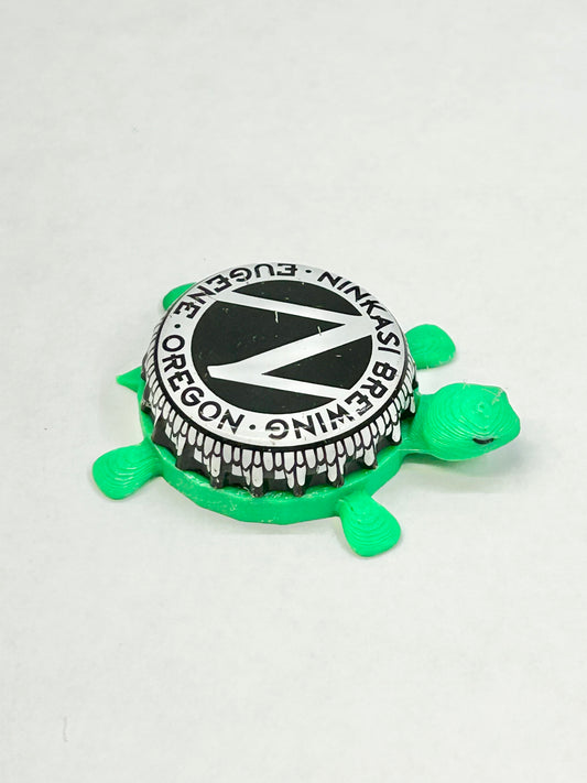 Ninkasi Brewing - Bottle Cap Magnet Turtle