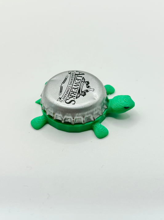 Aleworks Brewing - Bottle Cap Magnet Turtle