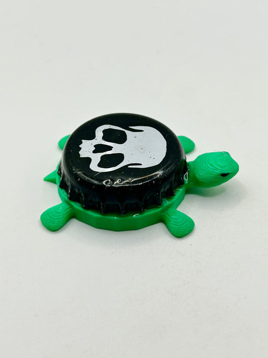 Heavy Seas (Skull) - Bottle Cap Magnet Turtle