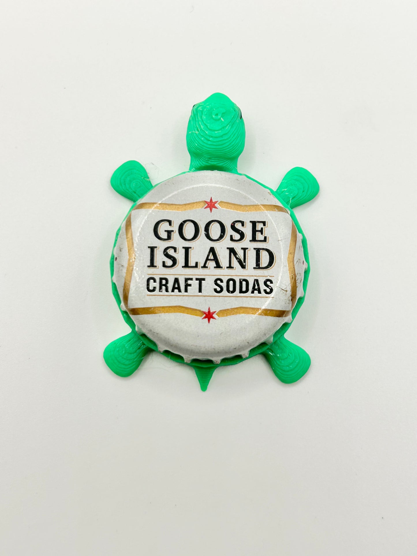 Goose Island Craft Sodas - Bottle Cap Magnet Turtle