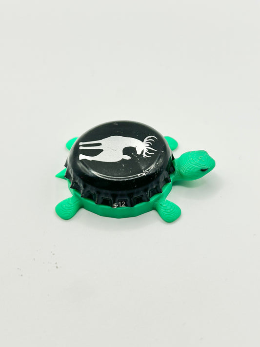 Old Dominion (Black) - Bottle Cap Magnet Turtle
