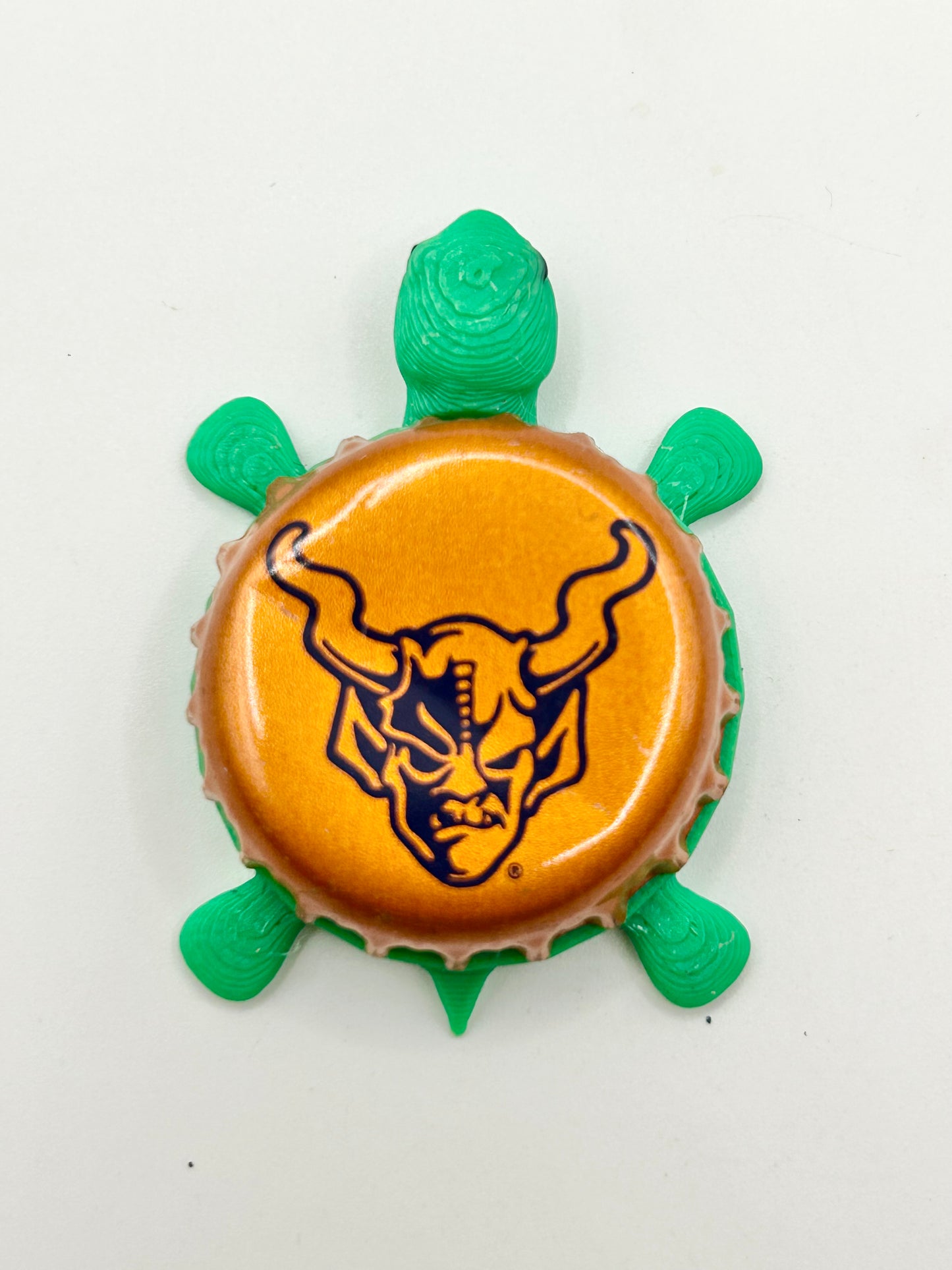 Stone Brewing (Orange) - Bottle Cap Magnet Turtle