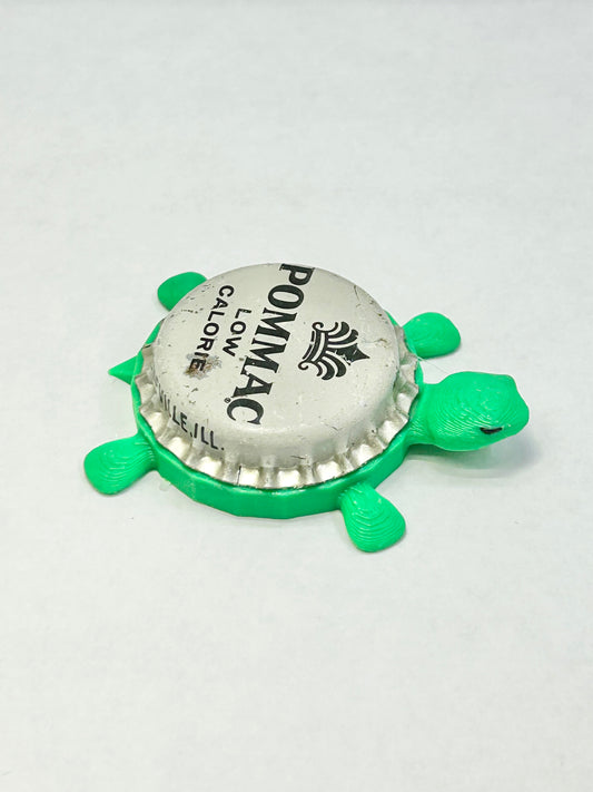 Pommac Low Calorie (Vintage) - Bottle Cap Magnet Turtle