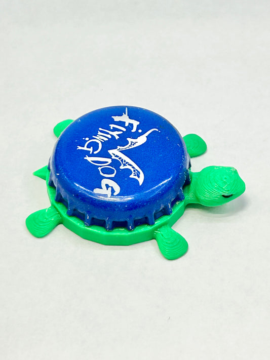 Flying Dog Brewery (Blue) - Bottle Cap Magnet Turtle