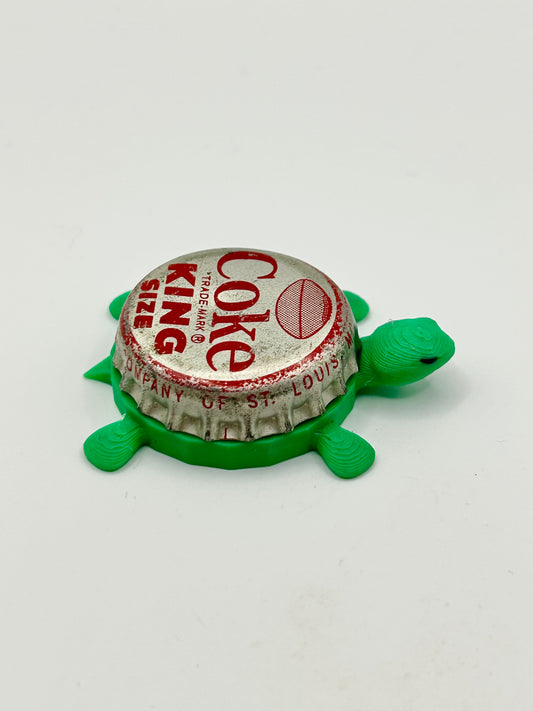 Coke King Size (Vintage Football) - Bottle Cap Magnet Turtle