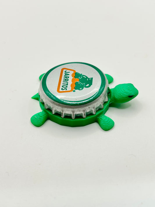 Jarritos (Green Trim) - Bottle Cap Magnet Turtle