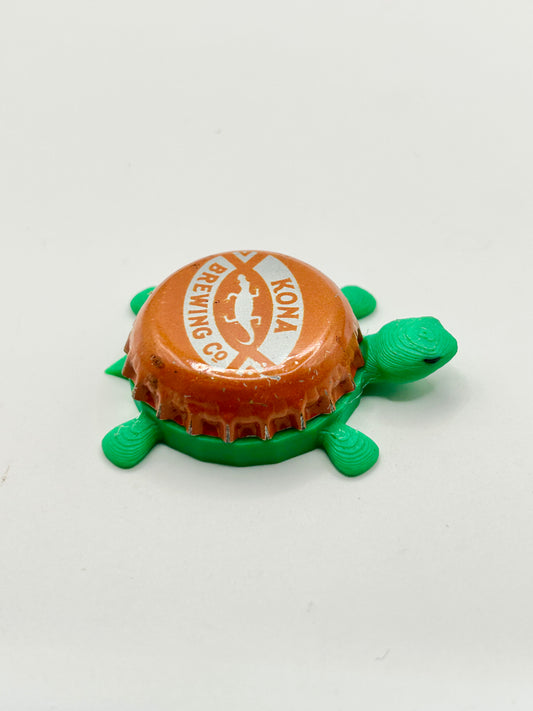Kona Brewing (Orange) - Bottle Cap Magnet Turtle