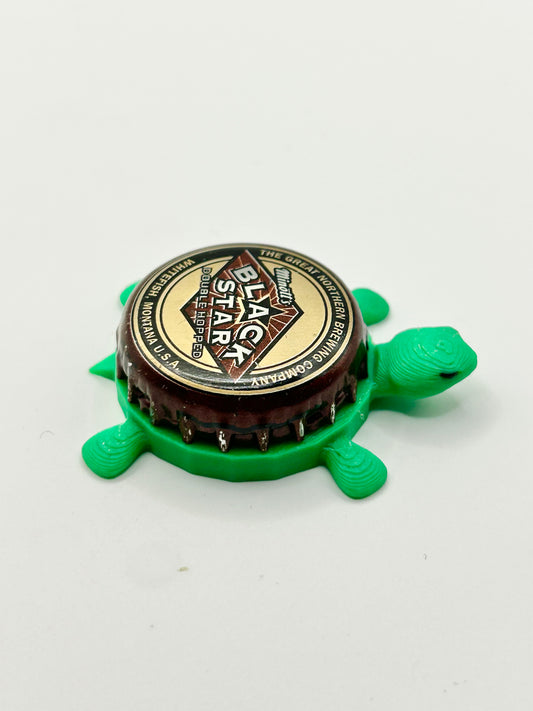 Black Star - Great Northern Brewing - Bottle Cap Magnet Turtle