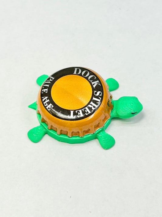 Dock Street Pale Ale - Bottle Cap Magnet Turtle