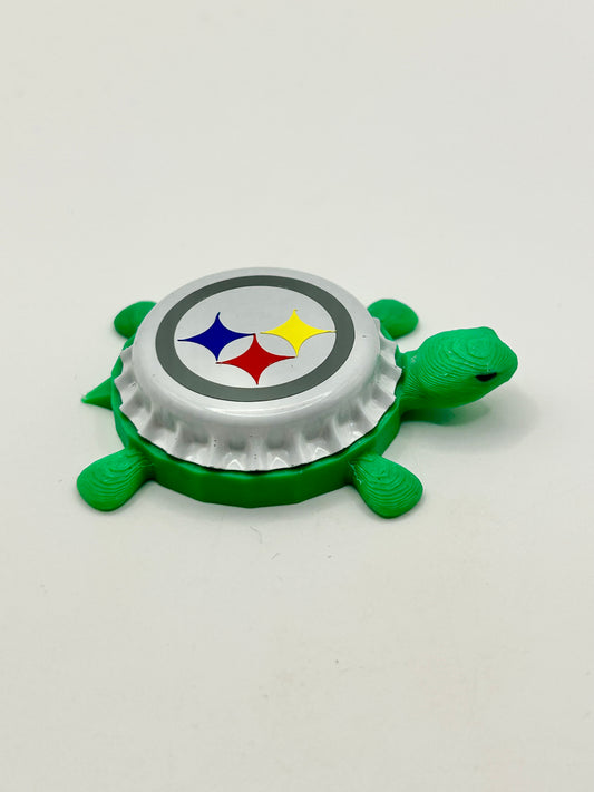 Pittsburgh Steelers - Bottle Cap Magnet Turtle