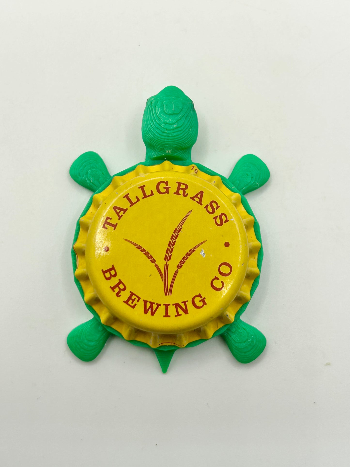 Tallgrass Brewing - Bottle Cap Magnet Turtle