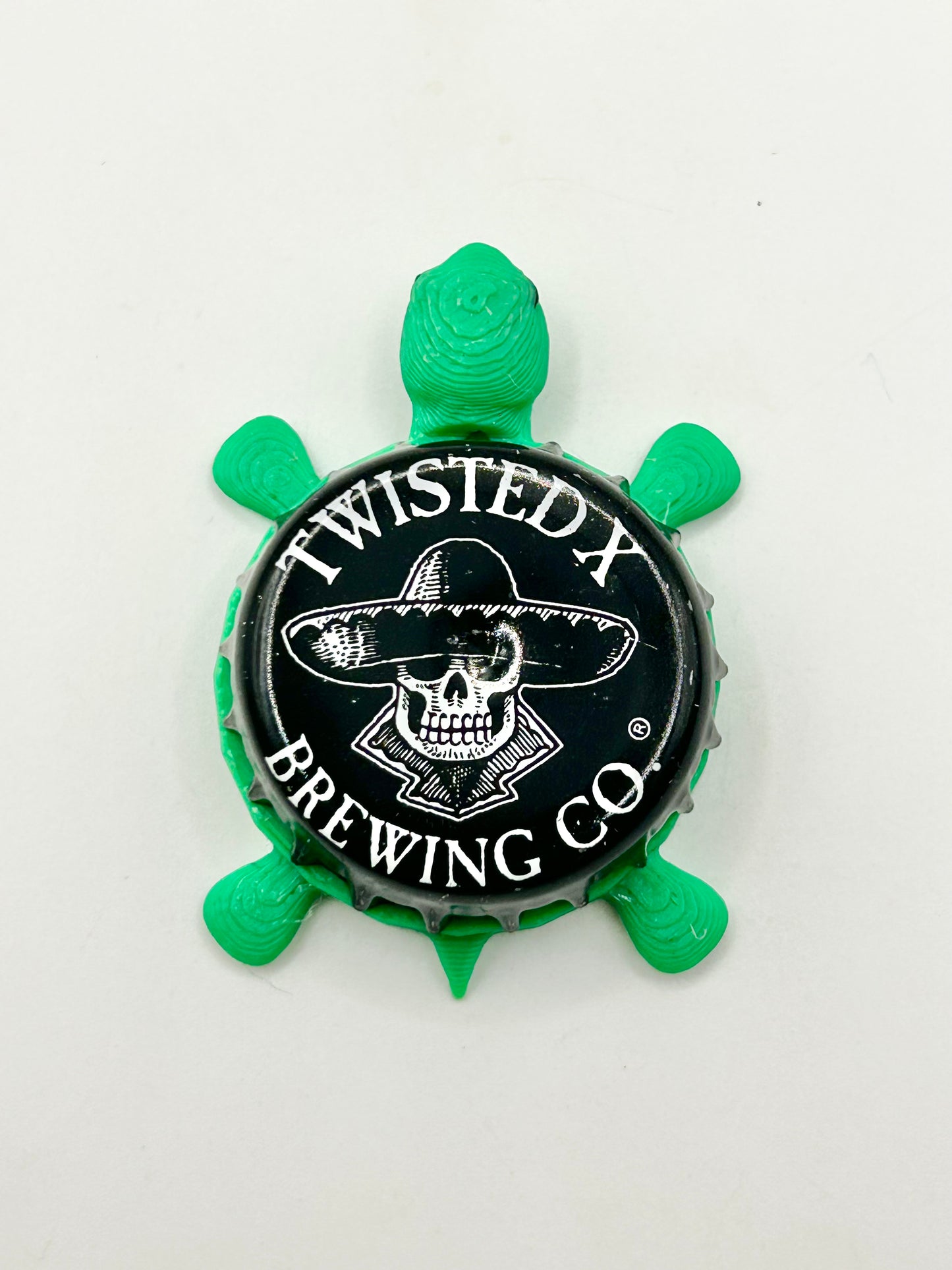 Twisted X Brewing - Bottle Cap Magnet Turtle
