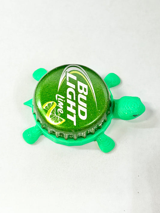 Bud Light Lime - Bottle Cap Magnet Turtle