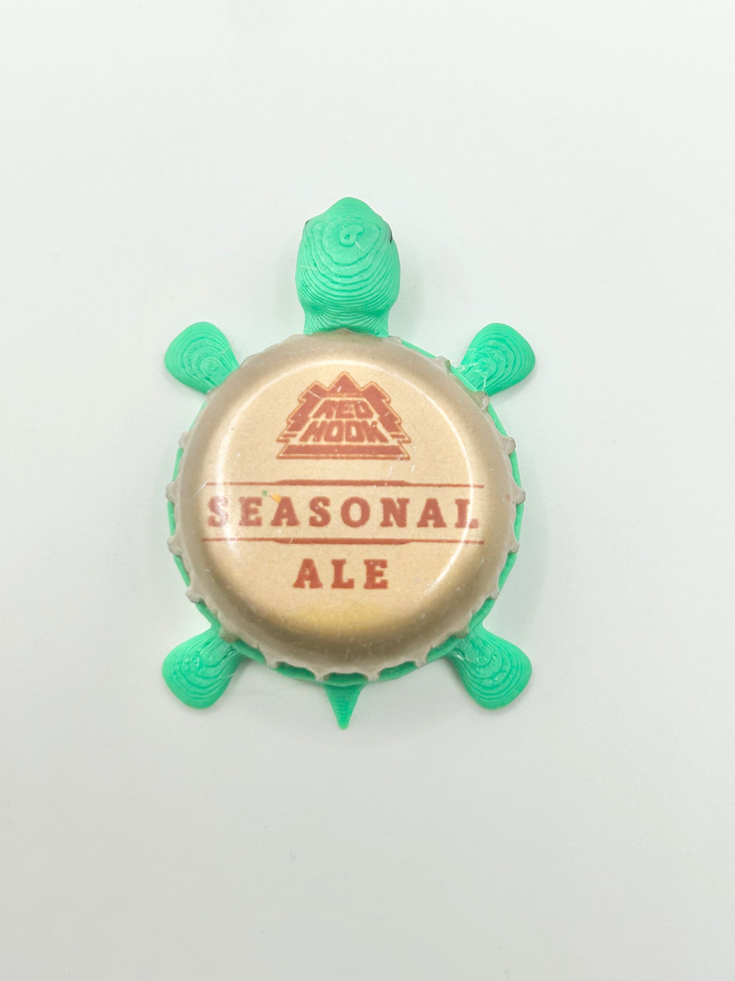 Red Hook Seasonal Ale - Bottle Cap Magnet Turtle