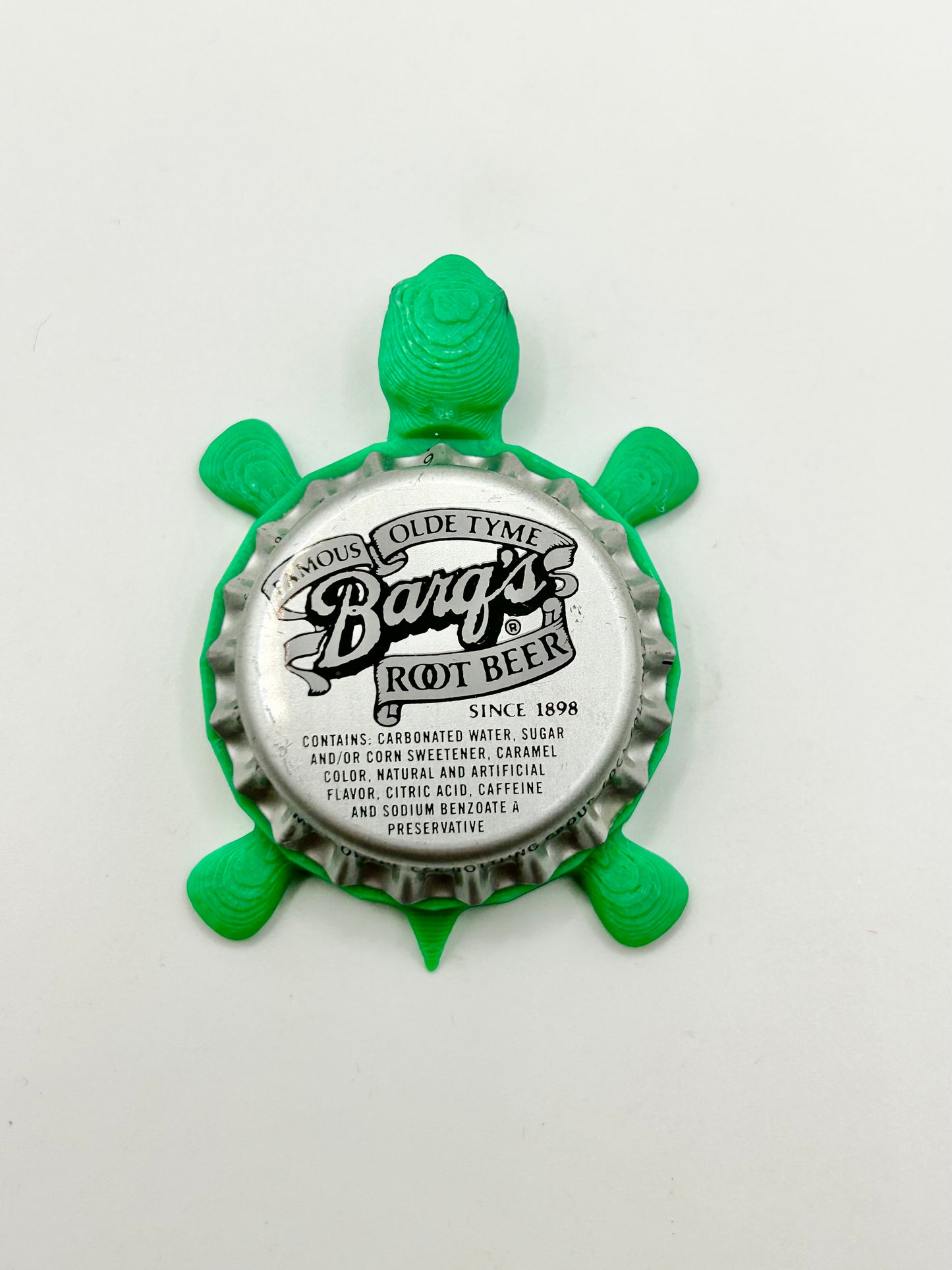 Barq’s Root Beer - Bottle Cap Magnet Turtle