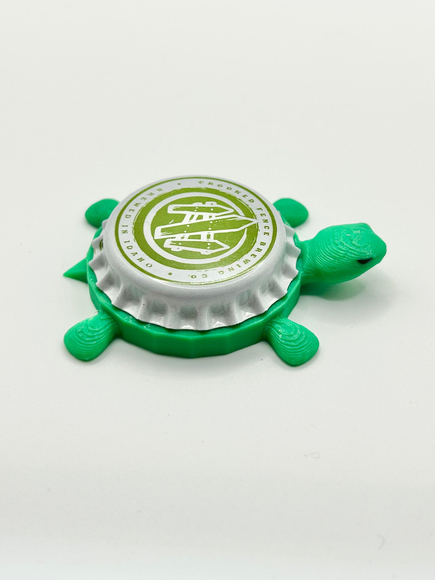 Crooked Fence Brewing - Bottle Cap Magnet Turtle