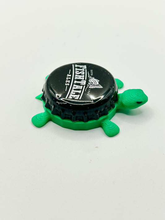 Fish Tale Ales - Bottle Cap Magnet Turtle