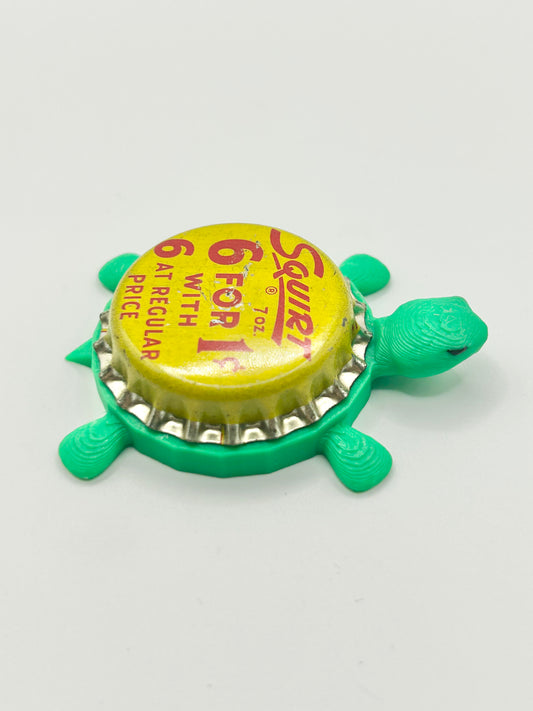 Squirt Soda (Vintage 6 for 1 Cent) - Bottle Cap Magnet Turtle