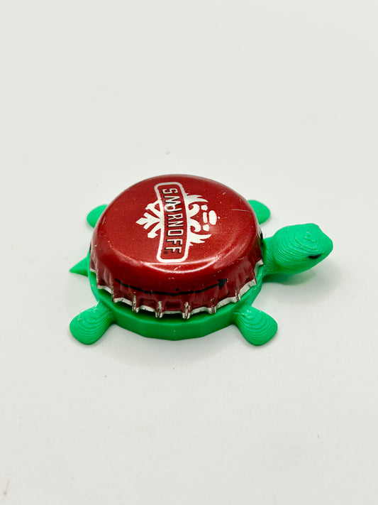 Smirnoff (Vintage Red) - Bottle Cap Magnet Turtle