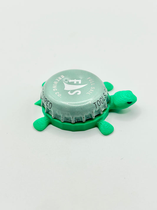 Full Sail Brewing (Blue Gray) - Bottle Cap Magnet Turtle
